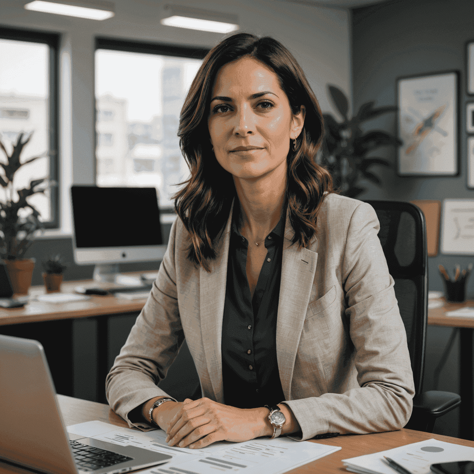 Imagen de Ana Martínez, experta en productividad de Lumizynsurge, en una oficina